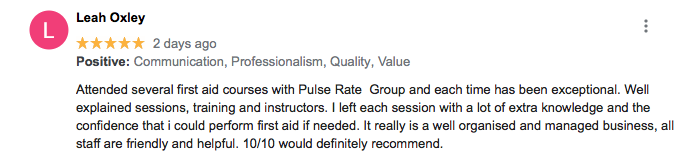 First Aid Training Hull course review